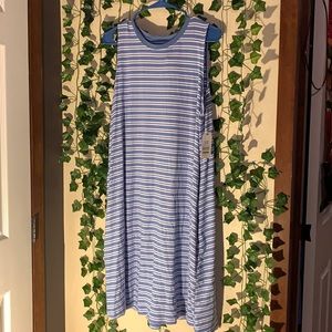 Summer dress, jersey material- light blue